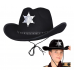 Kovboy Şerif Şapkası Siyah 12 Adet - Kostüm, Parti Ve Gösteri Şapkası