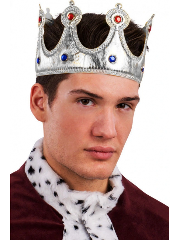 Kral Tacı Gümüş Renk KumaÅŸ Malzeme YetiÅŸkin Boy… Kral Tacı Gümüş Renk KumaÅŸ Malzeme YetiÅŸkin Boy…