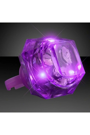Kristal Tasarımlı Led Glow Işıklı 3 Modlu Mor Yüzük 3.5 X 5 Cm&hellip;