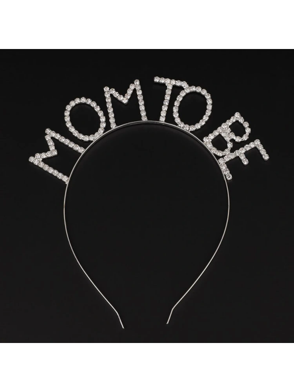 Kristal Taşlı Gümüş Renk Mom To Be Tacı Anne Tacı&hellip;