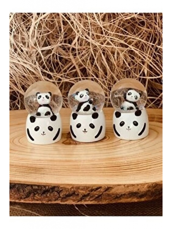 Küçük Boy Panda Kar Küresi Işıklı 6.5 Cm&hellip;