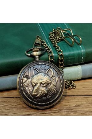 Kurt Motifli Antika Köstekli Saat&hellip;