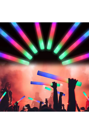Led Işıklı 3 Modlu Kauçuk Işıklı Sünger Parti Çubuk Sopa - 46 Cm &hellip;