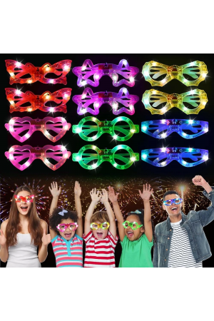 Led Işıklı Karışık 6 Model Yanar Söner Parti Gözlüğü 6 Adet&hellip;