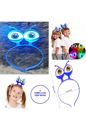 Led Işıklı & Pilli 3 Farklı Modda Yanan Uzaylı Göz Parti Tacı M&hellip;