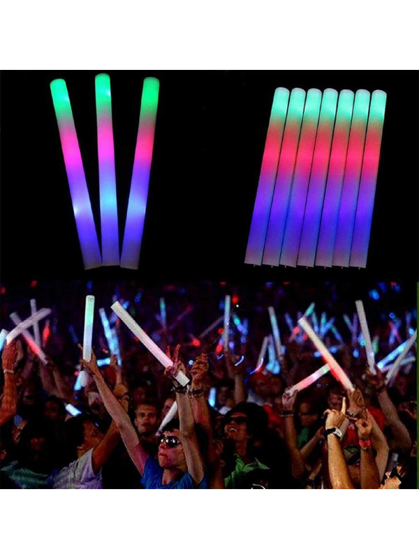 Led Işıklı Rengarenk Sünger Parti Çubuk Işıklı Kauçuk Sopa 46 Cm&hellip;