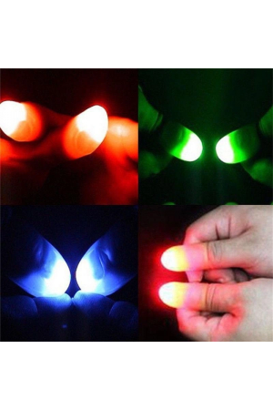 Led Işıklı Renkli Sihirli Parmak Işıklı Parmak Şaka Parmak 1 Adet&hellip;