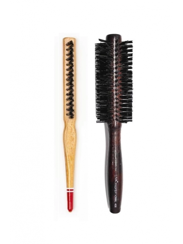 Liva 408& 690 Profesyonel Yanmaz Set Topuz Saç Fırçası-2'li&hellip;