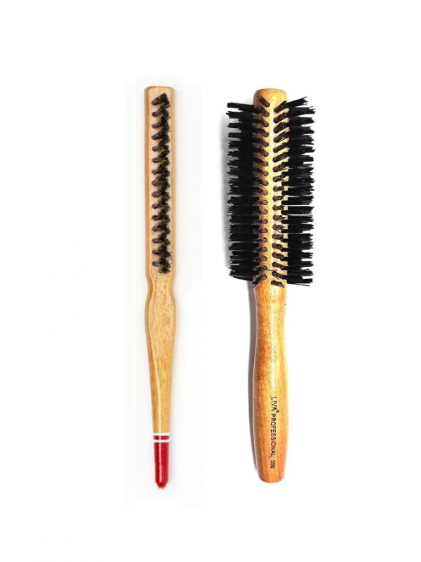 Liva 540& 690 Profesyonel Yanmaz Set Topuz Saç Fırçası-2'li&hellip;