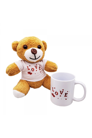Love Baskılı Kahverengi Ayıcık Ve Kupa Seti&hellip;