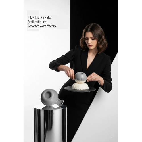 Lüks Sunum Sanatı: Premium Pilav, Tatlı Ve Helva Şekillendirme Kalıbı