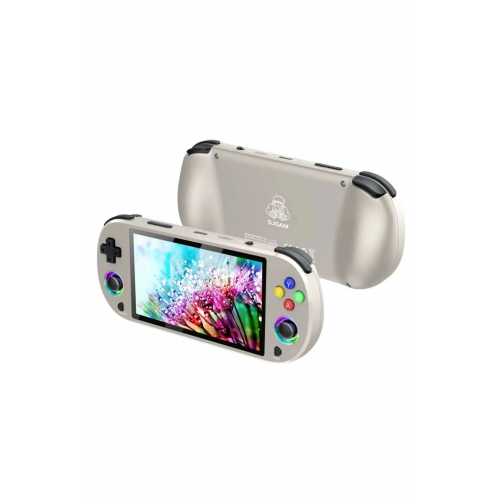 M22 Pro Retro Oyun Konsolu 5.0 ’’ıps Ekran Dahili 20000+ Oyun Emülatörleri Rgb Led Joystick