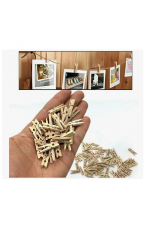 Mandal Mini Ahşap Mandal (10 Adet)&hellip;