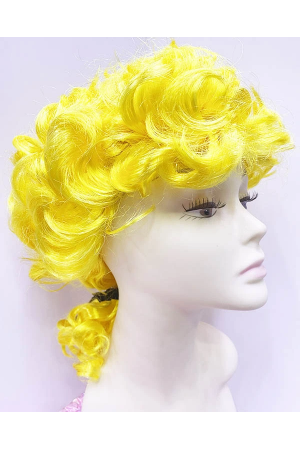 Marquis Baroque Peruk Barok Dönem Yargıç Peruğu Sarı Renk&hellip;