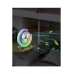 Masaüstü Vantilatör Usb Şarjlı Rgb Led Işıklı 3 Kademeli 180° Ayarlanabilir Soğutucu Fan Yeşil
