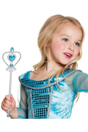 Mavi Renk Kalp İşlemeli Karlar Ülkesi Elsa Asası&hellip;