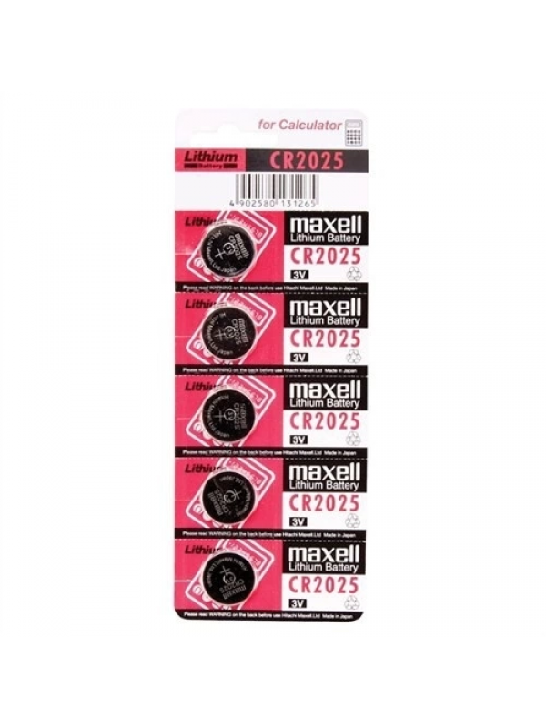 Maxell Cr2025 3v Lityum Düğme Pil 5'li Paket&hellip;