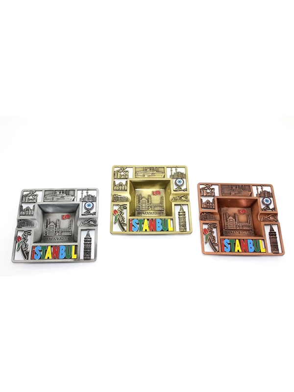 Metal İstanbul Temalı Yöresel Metal Küllük 2alk87&hellip;