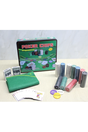 Metal Kutulu 500 Chip Ve 2 Adet İskambil  Kağit Setine Sahip Poker Oyunu&hellip;
