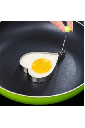 Metalik Kalp Şeklinde Metal Omlet Yumurta Ve Krep Kalıpları&hellip;