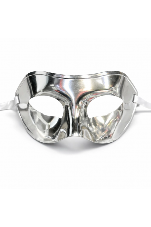 Metalize Parlak Parti Maskesi Gümüş Renk 16x7 Cm&hellip;