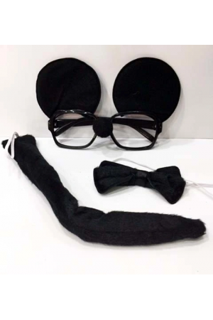 Mickey Mouse Gözlüğü Papyonu Kuyruğu Seti&hellip;