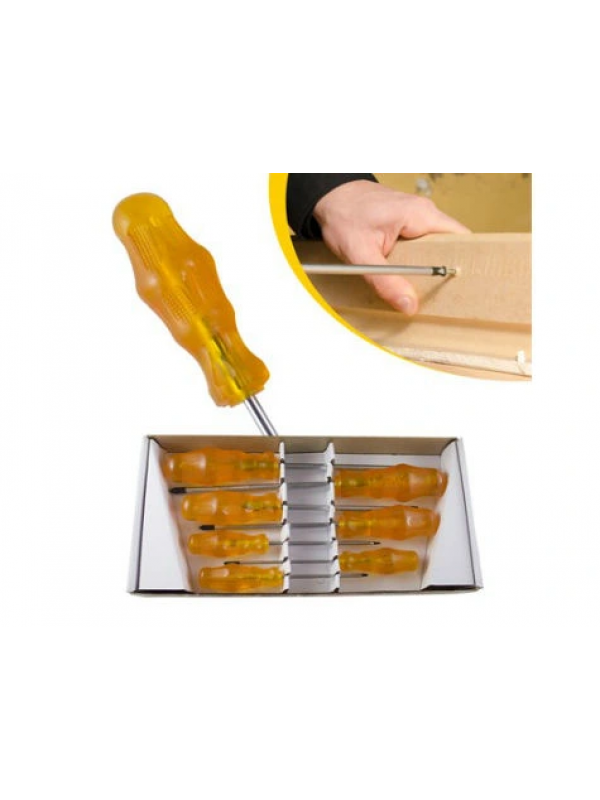 Mıknatıs Uçlu Tornavida Seti (7li)… Mıknatıs Uçlu Tornavida Seti (7li)…