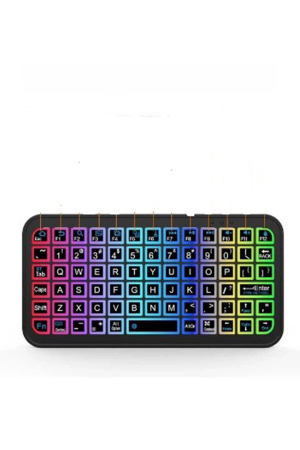 Mini Klavye Smarttv Işıklı Bluetooth Kablosuz Televizyon Ps3 Dizüstü …