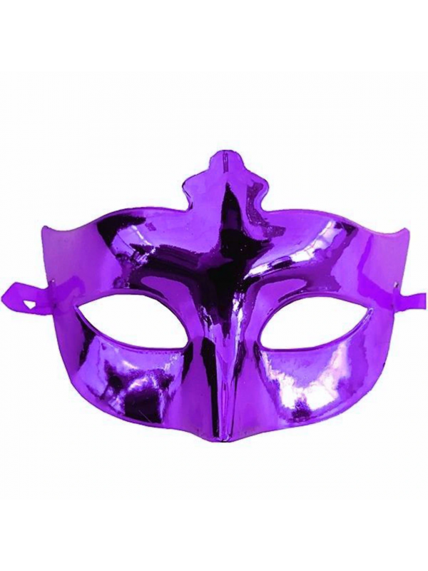 Mor Renk Kostüm Partisi Ekstra Parlak Balo Maskesi 15x10 Cm&hellip;