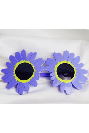 Mor Renk Papatya Şekilli Parti Gözlüğü 18x10 Cm&hellip;