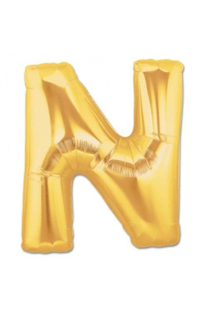 N Harf Folyo Balon Altın Renk  40 İnç&hellip;