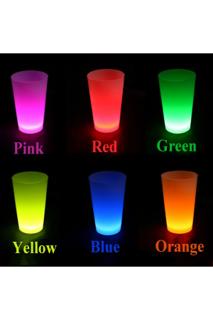 Neon Parti Glow Bardak 1.5 Oz Karışık Renk 1 Adet Tekli&hellip;