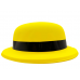 Neon Partisi Sarı Renk Melon Plastik Parti Şapkası Neon Partisi Sarı Renk Melon Plastik Parti Şapkası