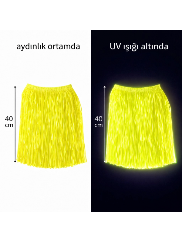 Neon Sarı Hawaii Parti Eteği 40 Cm… Neon Sarı Hawaii Parti Eteği 40 Cm…