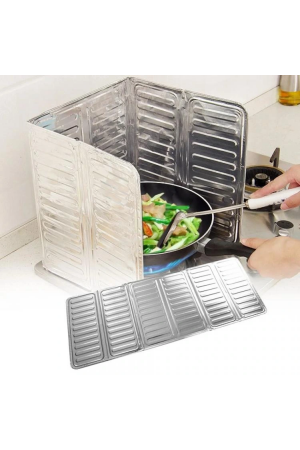 Ocak Yağ Sıçrama Koruyucu Katlanır Alüminyum Levha -kolay Silinir Pik&hellip;