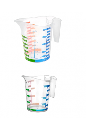 Ölçü Kabı Dereceli Renkli 1000 Ml + 500 Ml Set&hellip;