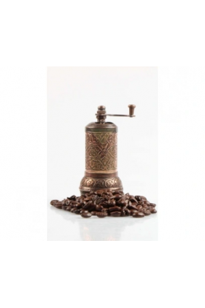 Osmanlı Motifli Kahve Ve Baharat Değirmeni Bakır…