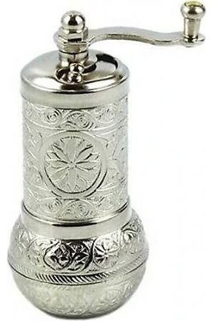 Osmanlı Motifli Kahve Ve Baharat Değirmeni Gümüş…