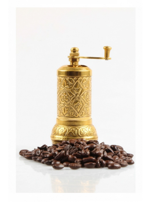 Osmanlı Motifli Kahve Ve Baharat Değirmeni Sarı&hellip;