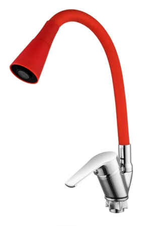 Oynar Başlıklı Çelik Spiral Üzeri Silikon Kaplama Musluk Başlı…