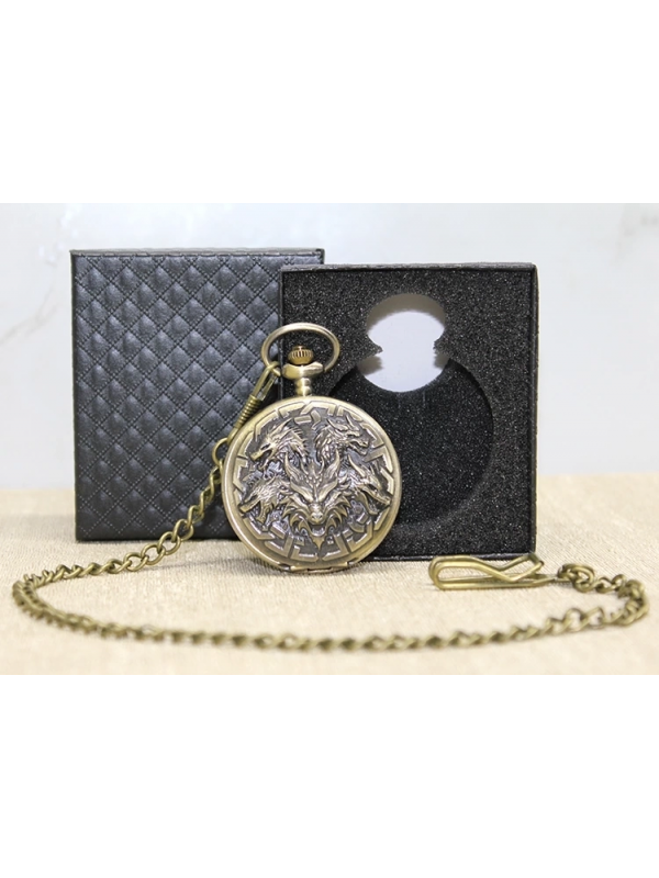 Özel Kutulu Dragonlu Antik Köstekli Saat Alk4680&hellip;