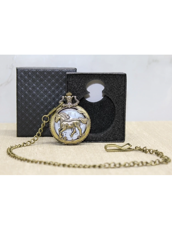 Özel Kutulu At Tasarımı Köstekli Saat Alk4682&hellip;