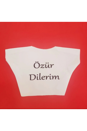 Özür Dilerim Yazılı Peluş Oyuncak Tişörtü&hellip;