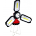 P-8801 Şarjlı Katlanabilir 3xcob Led+ 3w Led Çok Fonksiyonlu Kamp Feneri