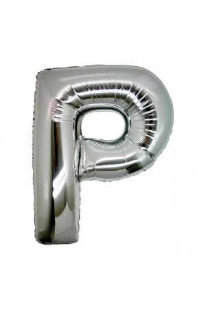 P Harf Folyo Balon Gümüş Renk  40 İnç&hellip;