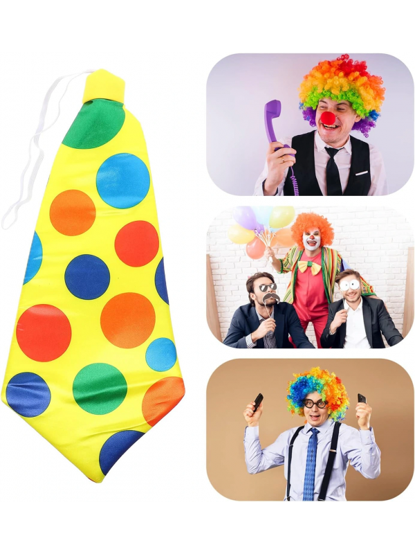 Palyaço Kravatı Lastikli Geniş Kesim 17x37 Cm&hellip;