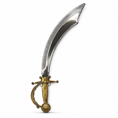 Parlak Metal Görünümlü Eskitme Kabzalı Plastik Korsan Kılıcı 45 Cm Parlak Metal Görünümlü Eskitme Kabzalı Plastik Korsan Kılıcı 45 Cm