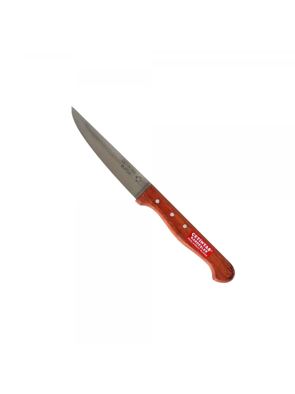 Paslanmaz Bursa Sebze Bıçağı 12 Cm, Ahşap Gül Sap&hellip;