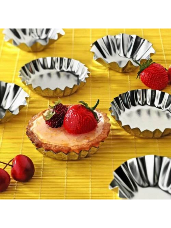 Paslanmaz Çelik Metal Kek Kalıbı - 6 Adet… Paslanmaz Çelik Metal Kek Kalıbı - 6 Adet…