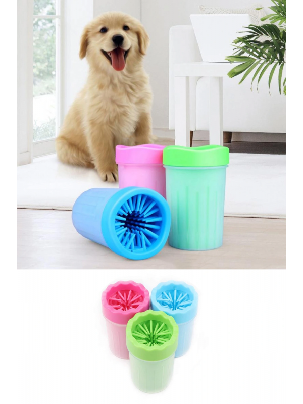 Pati Ayak Yıkama Kovası Silikon Jel Fırçalı Kedi Köpek  (küçük)&hellip;